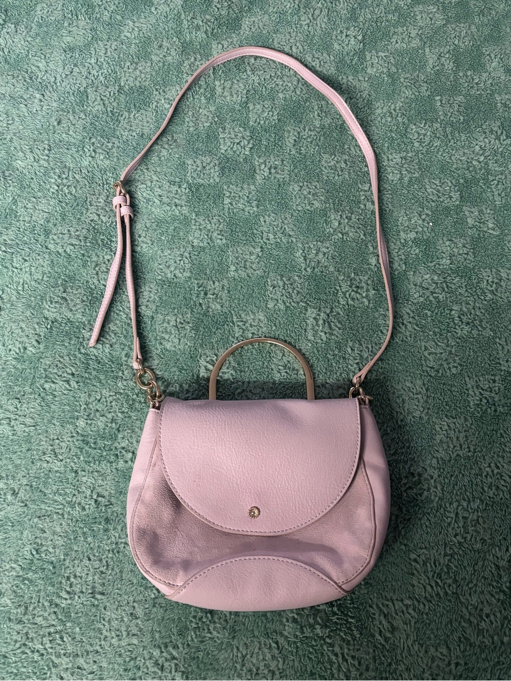 Lauren Conrad Lavender Crossbody with Gold Acccents